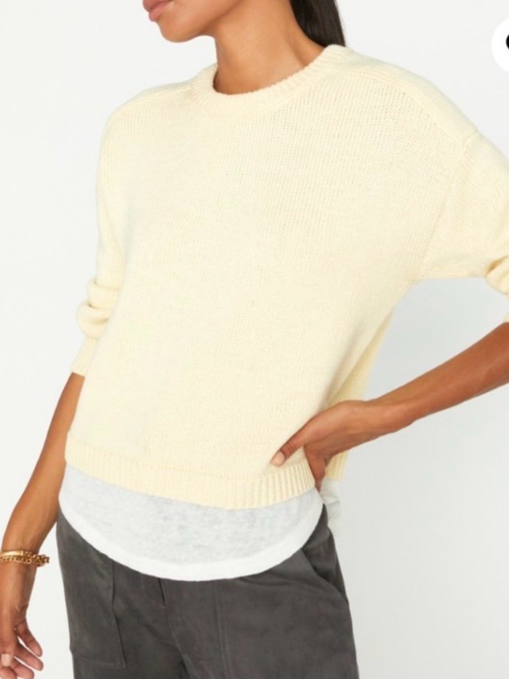 Brochu Walker Corbin Layered Sweater SzXS